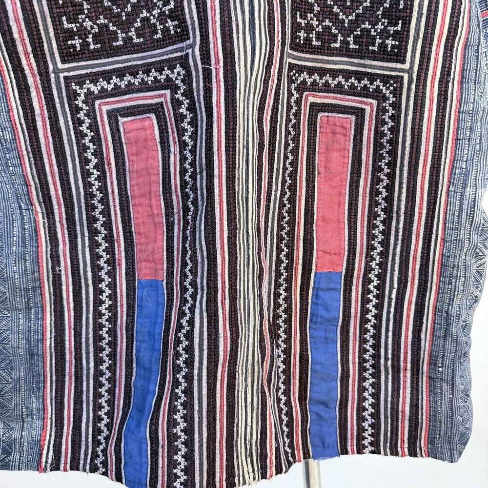 Vintage Hmong Handwoven Ethnic Jacket XL READ - Picture 11 of 13